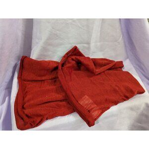 Red Infinity Scarf Lightweight Soft Womens Accessory Wrap